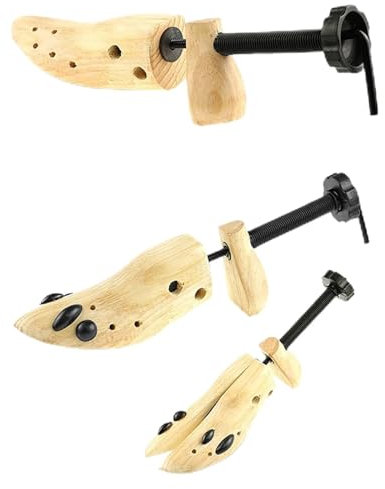 Schuhspanner 1 Pcs 2-Wege Holz Schuh Baum for Männer Und Frauen Schuhe Expander Djustable Keil Rack Shoe Stretcher(M)