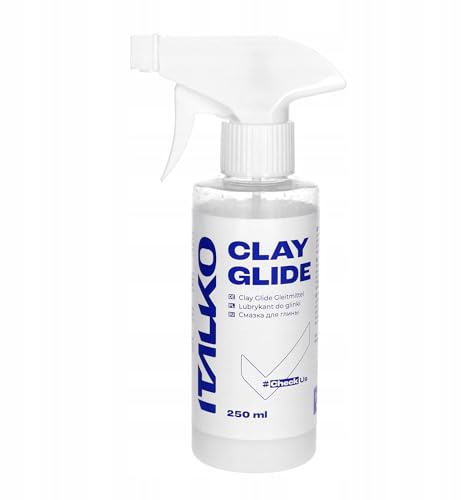ITALKO Clay Glide Gleitmittel 250ml – Clay Lube für Reinigungsknete Auto Lackpflege ohne Lösungsmittel – Lackschonender Gleitfilm gegen Kratzer – Für professionelle Fahrzeugaufbereitung