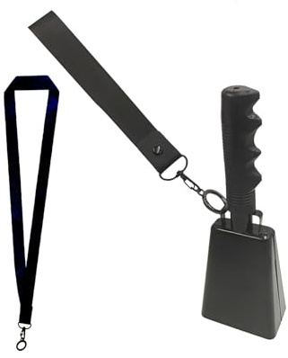 Kuhglocken aus Metall mit Griff, für die Schule, Handheld, Kuh zum Anfeuern von Wettbewerben, Hochzeiten, Party-Zubehör