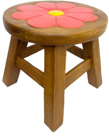 Crafty Artisan kids wooden stools (daisy flower)