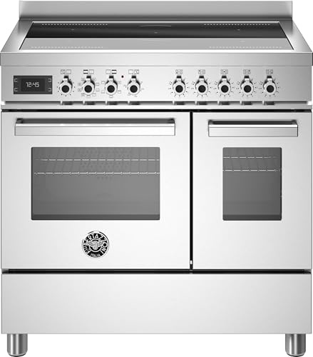 Bertazzoni Professional Series PRO95I2EXT 90cm wide Electric Range Cooker with Induction Hob - Stainless Steel