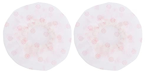 120 Pcs Microphone Caps Disposable | Non - Woven Particle & Saliva Guard Replacement Covers for Handheld Microphones/Home/Studio | 7x7.6cm (red dot white)