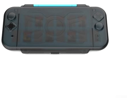 Funda de transporte para Ninte-NDo Switch 2, caja de almacenamiento protectora rígida con capacidad para 16 tarjetas de juego para accesorios de consola NS2 (negro y azul)