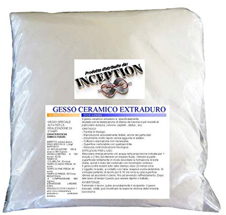 1kg alta qualita gesso ceramico atossico colabile extraduro tipo 4 dentistico - alta definizione e resistenza