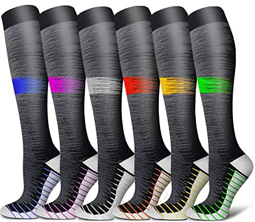 SHYL~JIER Calcetines De Compresión Para Mujeres y Hombres (15-20 mmHg), calcetines deportivos clasificados para rehabilitación, adecuados para tratamiento médico, circulación