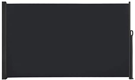 UISEBRT Tende da Sole Paravento Laterale Frangivento Estensibile Protezione Privacy per Terrazza, Balcone, Giardino (180 x 300 cm, Antracite)