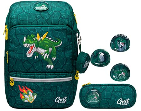 GMT for Kids Schulranzen Set 4-teilig Ergonomische Ultraleichte Schultasche Mädchen Junge Kinder Schulrucksack Prinzessin Kitty Grundschule Schultaschen 1-4. Klasse Rucksack 22 L