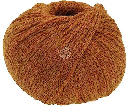 LANA GROSSA Cool Merino | Leichtes Kettengarn aus klassischer Merinowolle | Handstrickgarn aus 90% Schurwolle (Merino) & 10% Polyamid | 50g Wolle zum Stricken & Häkeln | 150m Garn FB 18