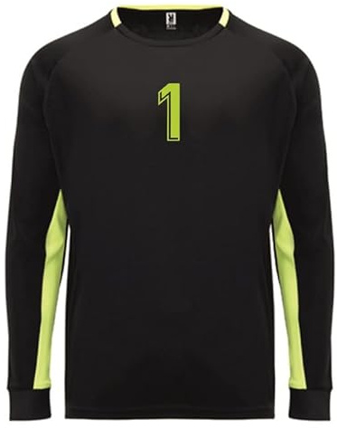Camiseta de portero negra número 1 - para hombre camisetas talla XXL color negro