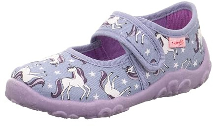 Superfit Mädchen BONNY Hausschuhe, BLAU/MEHRFARBIG 8080