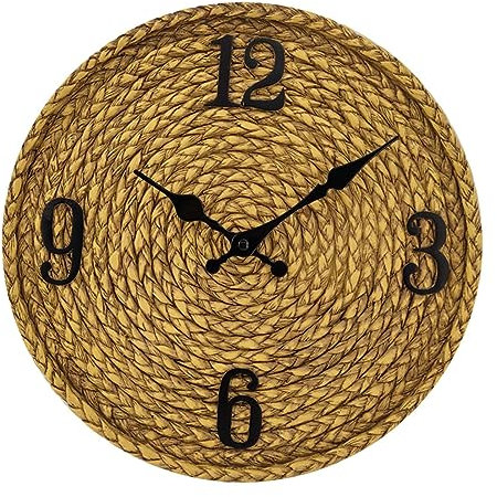 kowaku Outdoor Uhr, Wasserdicht, für Bauernhaus, Deck, Rasen, Terrasse, Dekorative Wanduhren