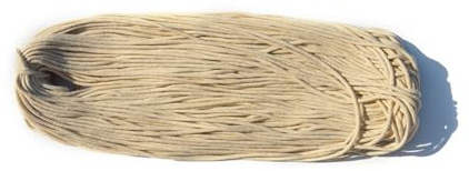 Wambere 10m x 3mm Baumwollgarn Makramee Kerngesponnenes Baumwollseil Buntes Geflochtenes Seil Cotton Cord Baumwollkordel für DIY Basteln Handwerk Makramee Wandbehang Blumenampel Dekoration,Beige