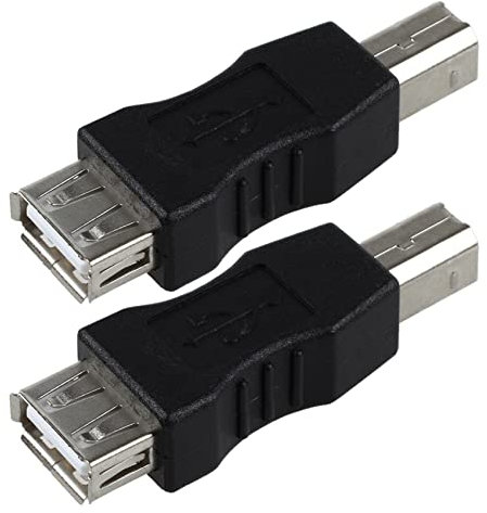 VENEKA 2X USB Type A Female to USB Type B Male Adapter