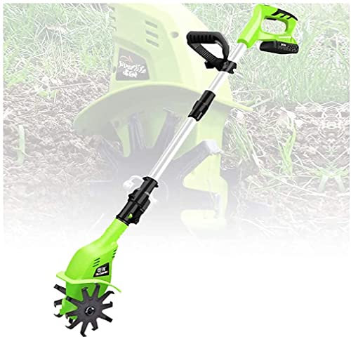 Motozappa da giardino, motozappa elettrica portatile senza fili da 20 V con batteria ricaricabile e caricatore Coltivatori manuali per giardini e campi di ortaggi