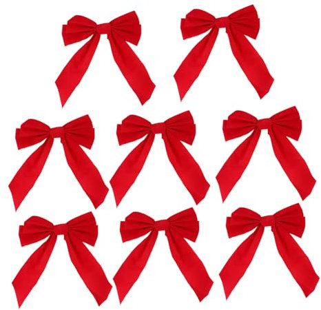 BCOATH 10 Stück Weihnachtsschleifen-Dekorationen Große Weihnachtsbaum-Girlande Kranz-Ornamente Festliche Saisonale Dekorationen Für Home-Office-Party