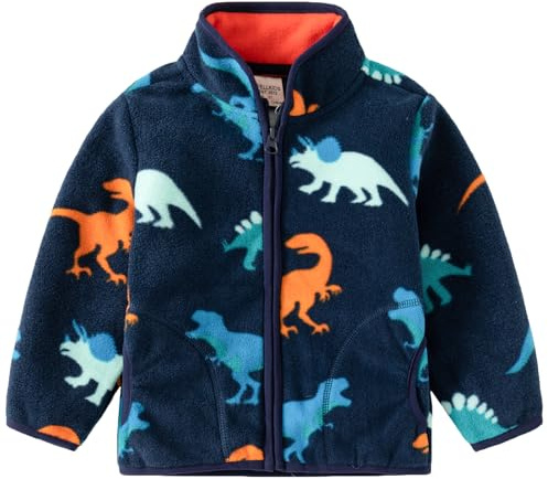 Veste en polaire pour tout-petits, manteaux chauds à manches longues à fermeture éclair pour bébés garçons pour l'automne, le printemps et l'hiver