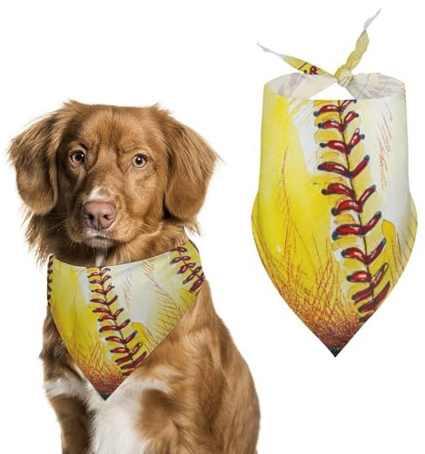 Hund Bandanas Softball Hundeschal Latztuch Für Haustiere Large: 70 * 30 cm