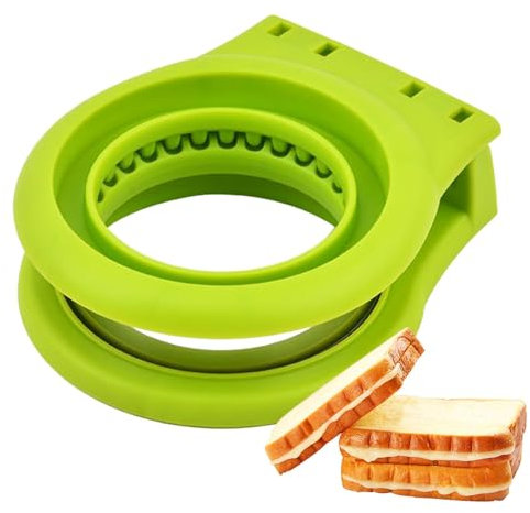 Taglierina per sandwich | Macchina per sandwich | Divertente taglierina per sandwich per bambini | Taglierina per sandwich per scatola, strumenti da forno per bambini, ragazzi e ragazze, macchina per