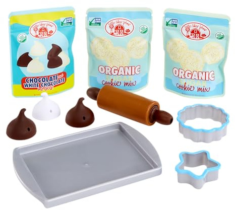 Little Tikes Creative Chefs Cookie Kit - Con Arena Especial de Juego Make-It! Mix, 11 Accesorios, Juego de Panadería Realista para Niños y Niñas a Partir de 3 Años