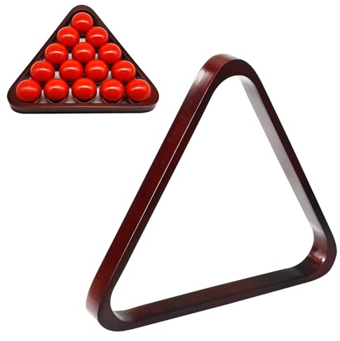 Naissgo Snooker Ball Racks, Wooden Professional Snooker Frame, Snooker Table Balls Rack, Solid Triangle Rack Holder