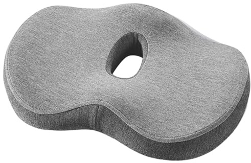 Cojín Ortopédico del Asiento: Almohadilla De De Espuma De Memoria Ergonómica, Almohada De Confort Duradera | Coccyx Hip Supporter, Protector Suave, Base De Silla De Oficina, Inserto De Conducci