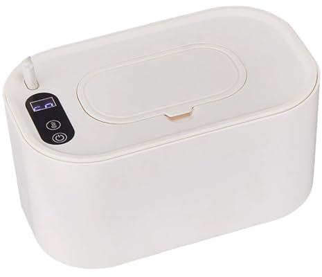 Baby Wipe Warmer, 40-60° Temperature Adjustable Wipe Warmer with LED Display, Portable Baby Wipes Dispenser for Home Office Car Travel