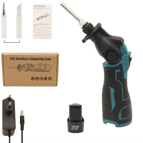 Toplionace Soldador Inalámbrico de Batería de Litio de 12V, Pequeño Dispositivo de Soldadura Doméstico, Portátil, de Rápida Conducción del Calor.
