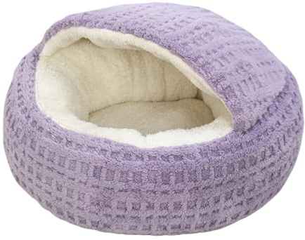 Katzenkorb – Katzenhöhle | kleiner, bequemer und rutschfester Heizkorb für Hunde | kleines Hundebett mit Heizung, ideal für Zuhause, Wohnung