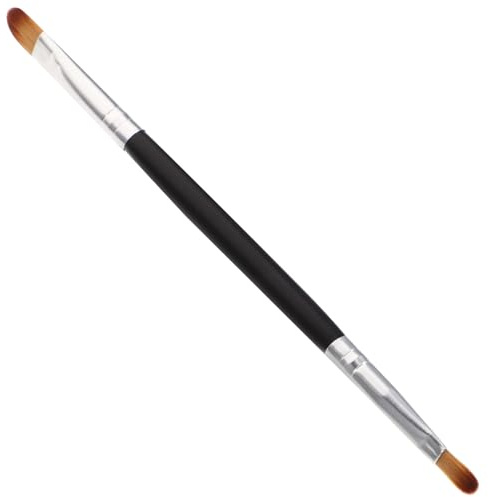 Cabilock Brocha para Sombras de Ojos Doble Punta Pincel de Maquillaje Sintético Fácil Aplicación para Polvo y Delineado Portátil y Duradera para Uso Profesional y Diario
