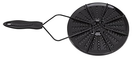 Tnfeeon Diffuseur de Cuisinière à Gaz, Plaque de Mijotage avec Répartition Uniforme de la Chaleur, Compatible avec les Ustensiles de Cuisine, Construction en Fonte Robuste pour une Cuisson Lente