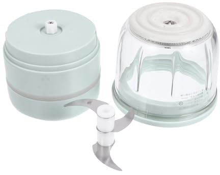 LOLIPPYY Hachoir à Viande Électrique sans Fil 300 Ml Vert Grosse Capacité Multifonction pour Ail Gingembre Légumes et Viande Charge USB Rapide Râpe Pratique et Portable Cuisine et