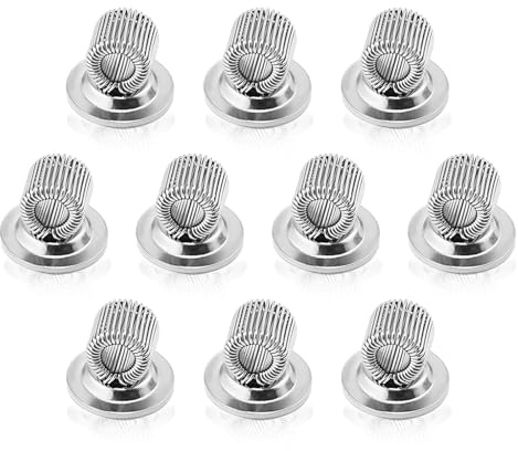 JiangZShangM 10PCS Porte-stylos en Acier Inoxydable, avec Boucle à Ressort Réglable pour Crayons, Stylos, Marqueurs, Attache Stylo Pratique pour Bureau, Tableaux Blancs, Ordinateurs Portables et Plus