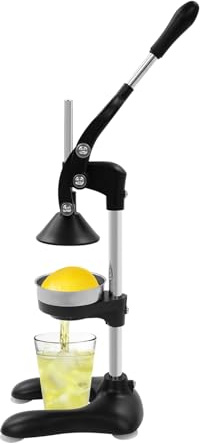 Extracteur de jus manuel en acier inoxydable, presse-agrumes manuel avec levier, presse-agrumes en acier inoxydable, de qualité supérieure pour la cuisine et la restauration, inoxydable et stable