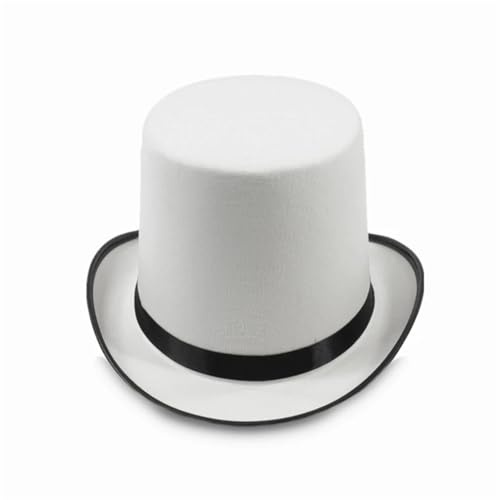 VMDVBNA cylinderhatt trollkarlscylinder, PU-läder, pork paj hatt, cylinder, melon karneval