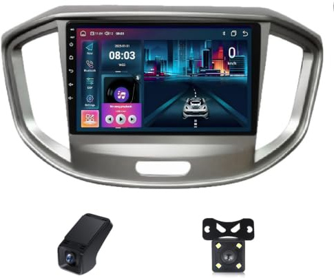 Android 14-bilradio för JAC Refine M4 2016-2018/Pekskärmsstereo/8-kärnig Processor/Wi-Fi+4G LTE/Trådlöst CarPlay/Android Auto/Bluetooth 5.0/EQ/FM/AM/RDS-radio/GPS/Delad Skärm(X10)