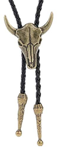 Coolla Bolo-Krawatte, handgefertigter Bullen-Western-Cowboy-Anhänger, Vintage-Stil, Türkis, für Damen und Herren