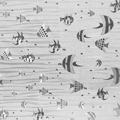 Dundee Deco AZ-G026 Kinder-Tapete, glitzernd, Grau