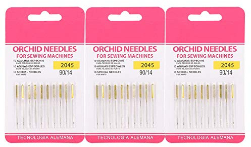 Nähmaschinennadel 30pcs Universal Home Nähmaschinennadeln Größen 90/14 oder 9/3 für Sänger Bruder (14/90)