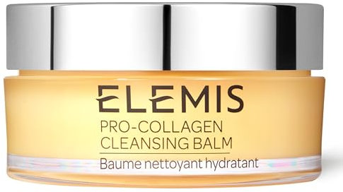 ELEMIS Pro-Collagen Cleansing Balm, 3in1 Melting Facial Cleanser for Deep Cleansing Wash, Infused with 9 Nourishing Essential Oils, Daily Moisturising Makeup Remover for Clean, Glowing Skin