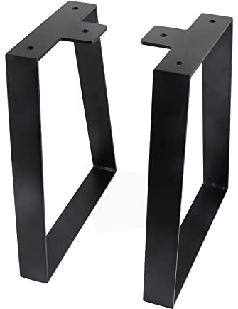ALXEH Trapez-Tischbeine, 30,5 cm, Schwarz, DIY-Möbel, Metallfüße, 2 Stück | Robuster Stahl, 250 kg Tragkraft, moderner klassischer Stil für Couchtisch, Bank, Hocker, Kabient