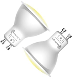 TobeBright GU10 LED Light Bulb With Dusk to Dawn Sensor - 5W Smart Warm White 2700K 450LM - Auto On/Off for In/Outdoor Use, 2-Pack