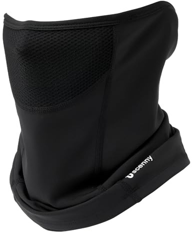 Oscenny Snood Windproof Multifunctional Winter Fleece Motorbike neck warmers Mens Loop Scarf Women's Scarf Keep Warm Sports Neck Warmer for Skiing Bicycle Jogging Moto Cycling (Black-Net)