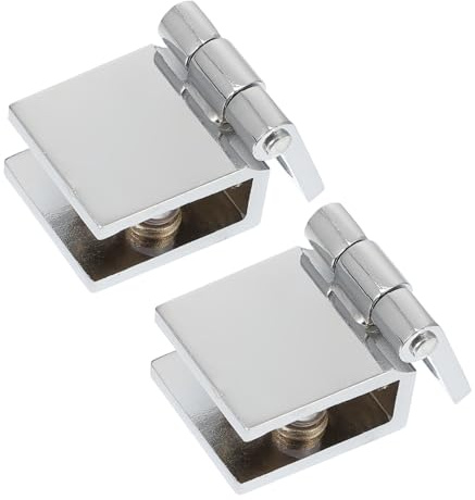 HEMOTON 1 Pc Bisagra Para Puerta De Vidrio Bisagras De Gabinete De Cocina Bisagra De La Puerta Del Gabinete Carasorios Bisagra Para Mampara De Baño Bisagra De Vitrina Librero Cobre Pesado