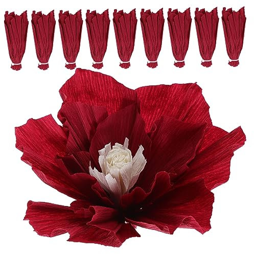 Amosfun 10 Stück Papierblumen-Dekorationen Künstliche Blumen Party-Dekoration Blumen Heimdekoration Für Geburtstage Hochzeiten Partys