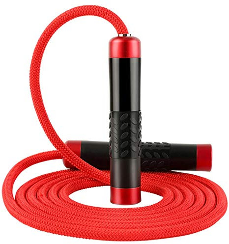 RIYAN Verstellbares Gewichtetes Spring Seil Lageriger Weavon Kabel Schaum für Workouts im Heim Gymnastik Baumwoll Seil