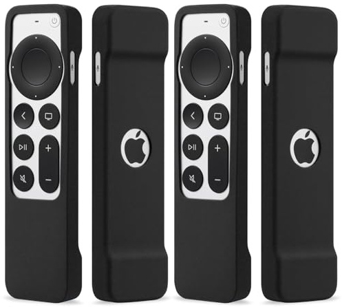 Remote Case Compatible with Apple TV 4K Remote 2021 2022 - HJYuan Shock Proof Silicone Remote Cover Case for Apple TV 4K Siri / 2021 2022 HD Siri Remote Controller (2nd Gen/3rd Gen)