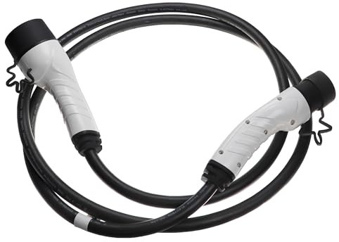 vhbw Ladekabel Typ 2 zu Typ 2 kompatibel mit Audi Q6, SQ6 SUV E-Tron Elektroauto, 3-phasig, 32 A, 22 kW, 3 m