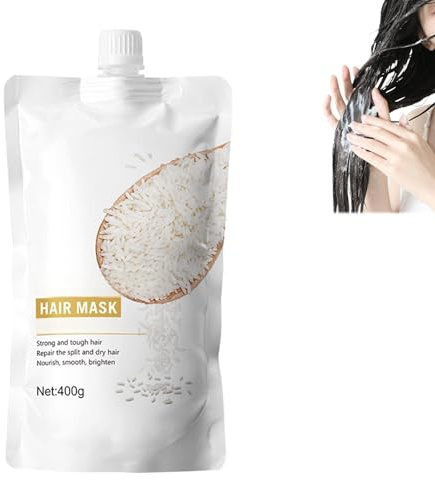 400g Haarmaske, Feuchtigkeit Haarmaske, Natürliche Maske, Deep Repair Conditioner, Spendet Intensive Feuchtigkeit Verbessern Sie Den Glanz, Reis-Konditionierer conditioner1 (15)