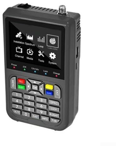Buscador de satélite digital con pantalla LCD para detección de señales DVB y FTA, diseño compacto y portátil