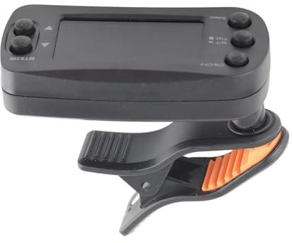 2-in-1-Metronom mit Digitalem Stimmgerät und Großem LCD-Display, Einfach zu Bedienen für Gitarre, Bass, Violine, Ukulele